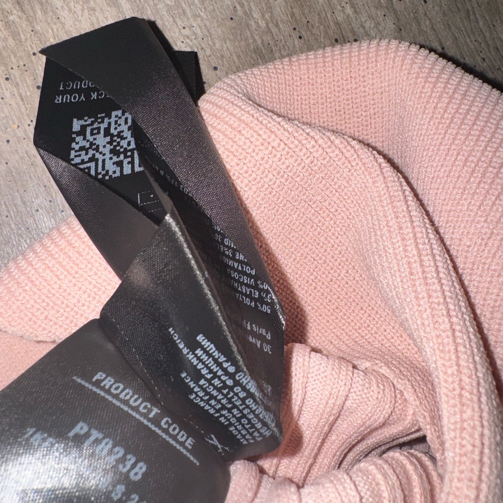 CHANEL Pink Ribbed Bodysuit - Picture 4 of 4
